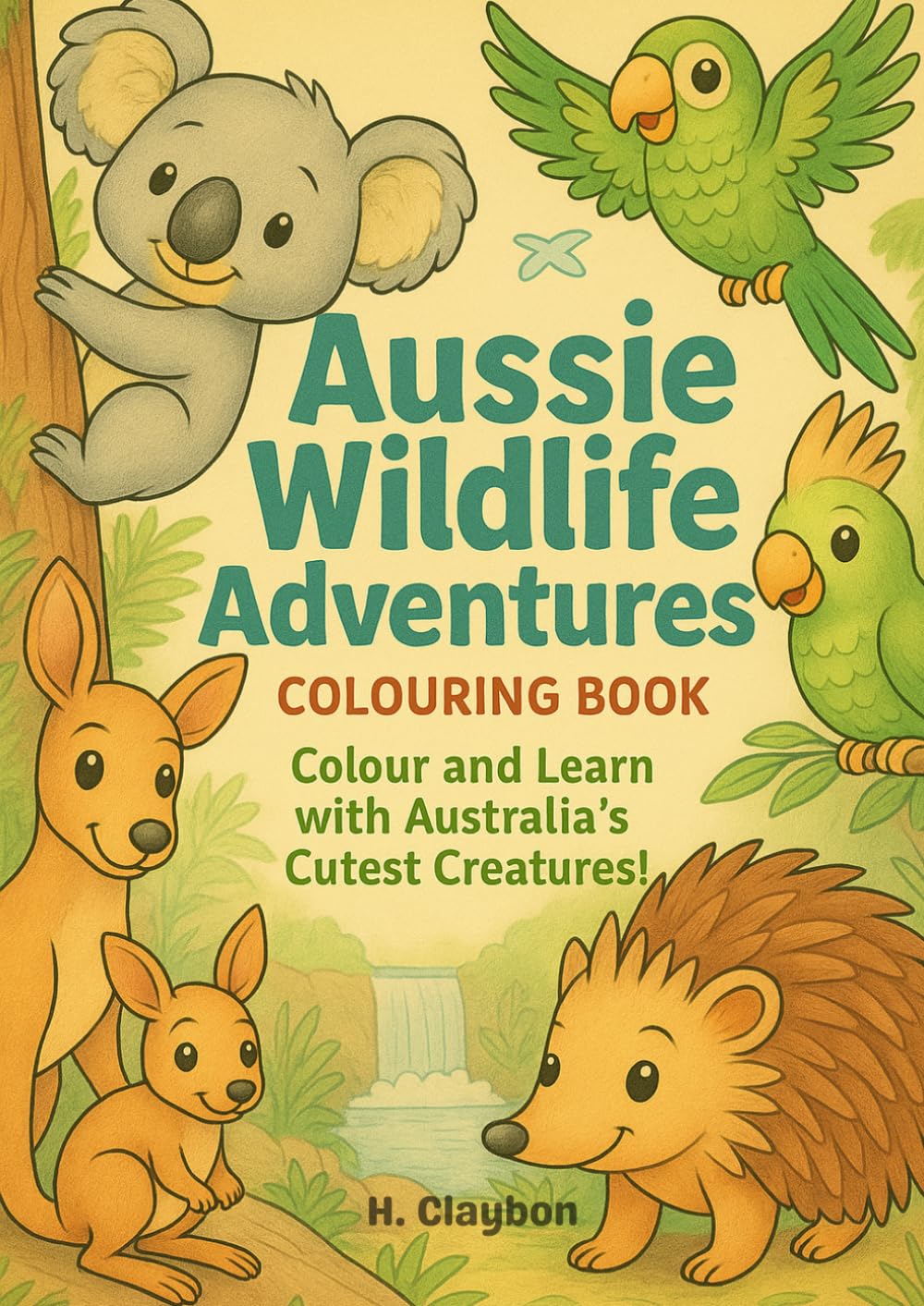 Aussie Wildlife Adventures Colouring Book: Colour, Laugh, and Learn with Australia’s Amazing Animals!