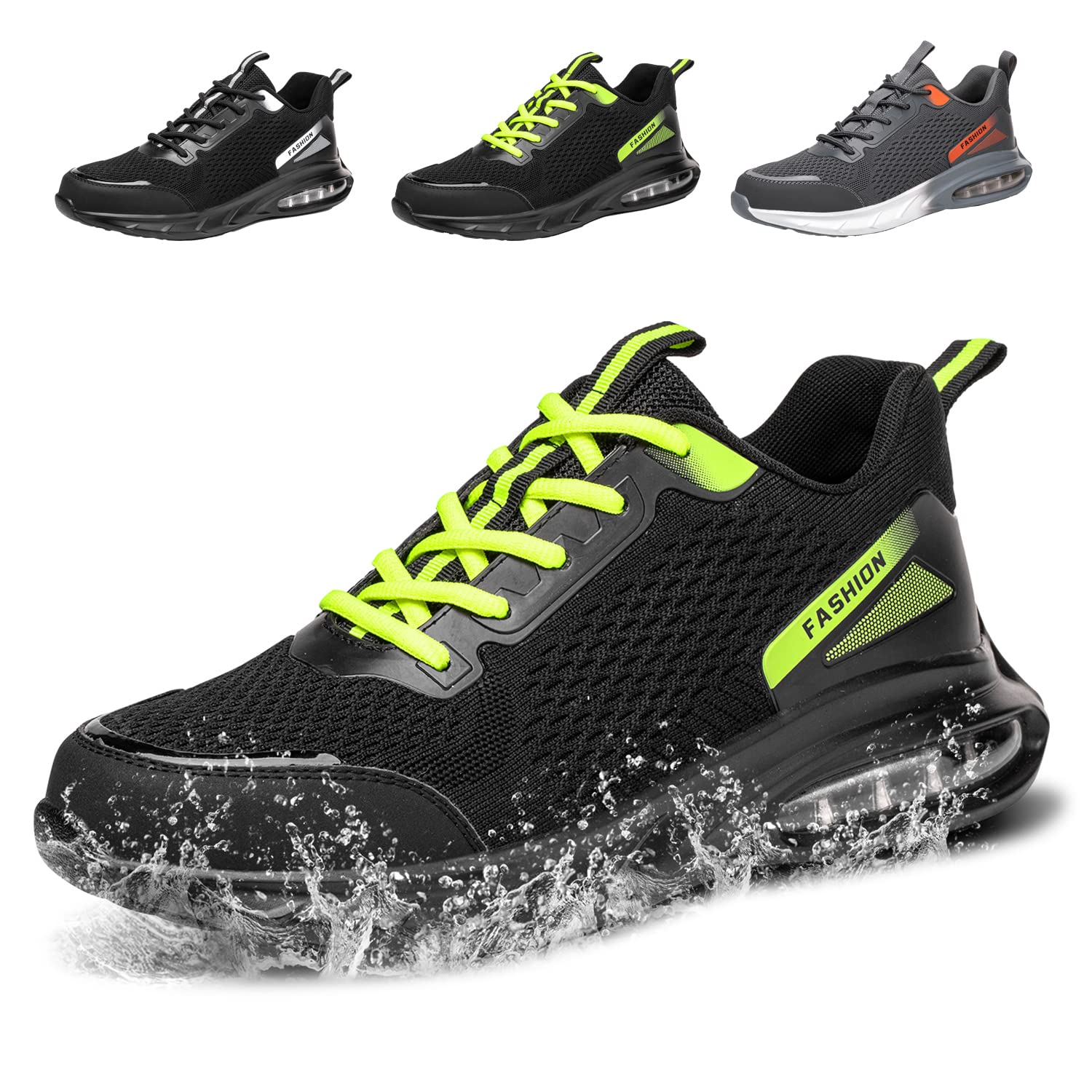 Impermeabili Scarpe Antinfortunistiche Uomo Donna Antiscivolo Scarpe da Lavoro con Punta in Acciaio Leggere Traspiranti Sportive di Sicurezza