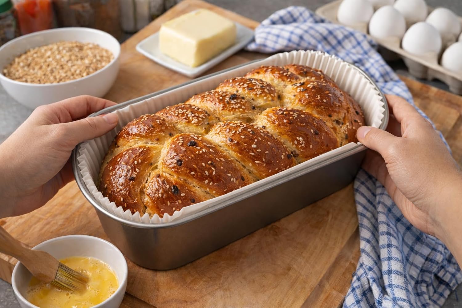 1lb Loaf Tin Liners – Pack of 100 – Non-Stick Siliconised Greaseproof Paper for Baking Bread & Cakes – 21x12x6.5cm – Halal & Kosher Certified – Oven, Microwave, Air Fryer Safe (1lb Loaf)