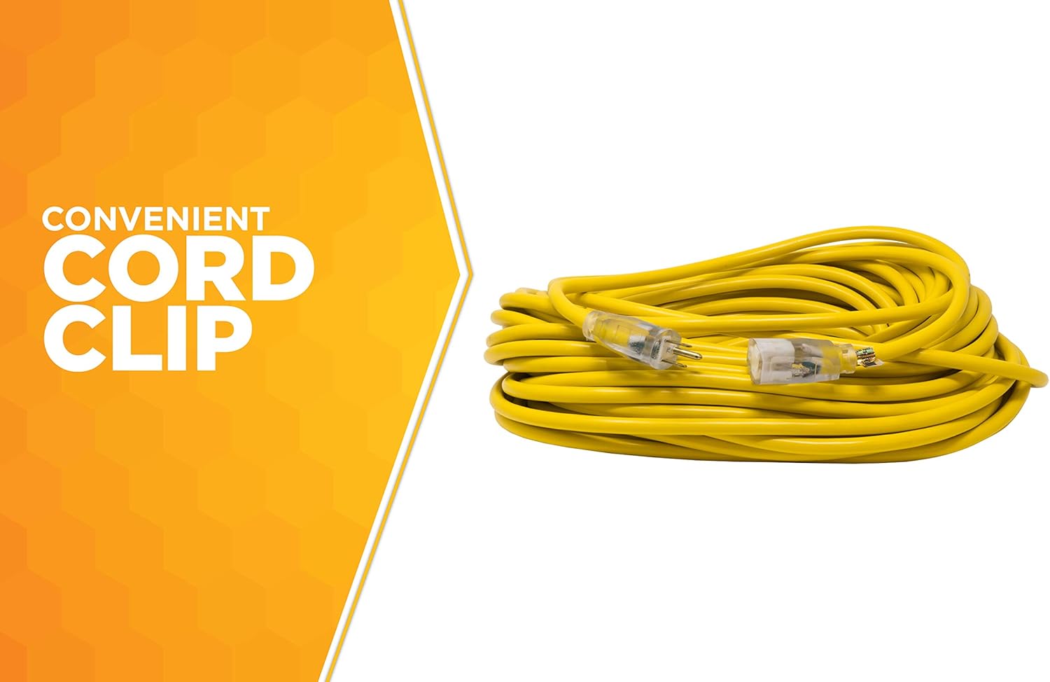 Best Promo Woods 992555 12-Gauge Extra Heavy Duty 100 ft, Yellow 3 Prong Outdoor Extension Cord Clip, Water Resistant, Reinforced Blades, SJTW High Visibility Vinyl Jacket, Foot Black Friday - 60% OFF Woods 992555 12-Gauge Extra Heavy Duty 100 ft, Yellow 3 Prong Outdoor Extension Cord Clip, Water Resistant, Reinforced Blades, SJTW High Visibility Vinyl Jacket, Foot