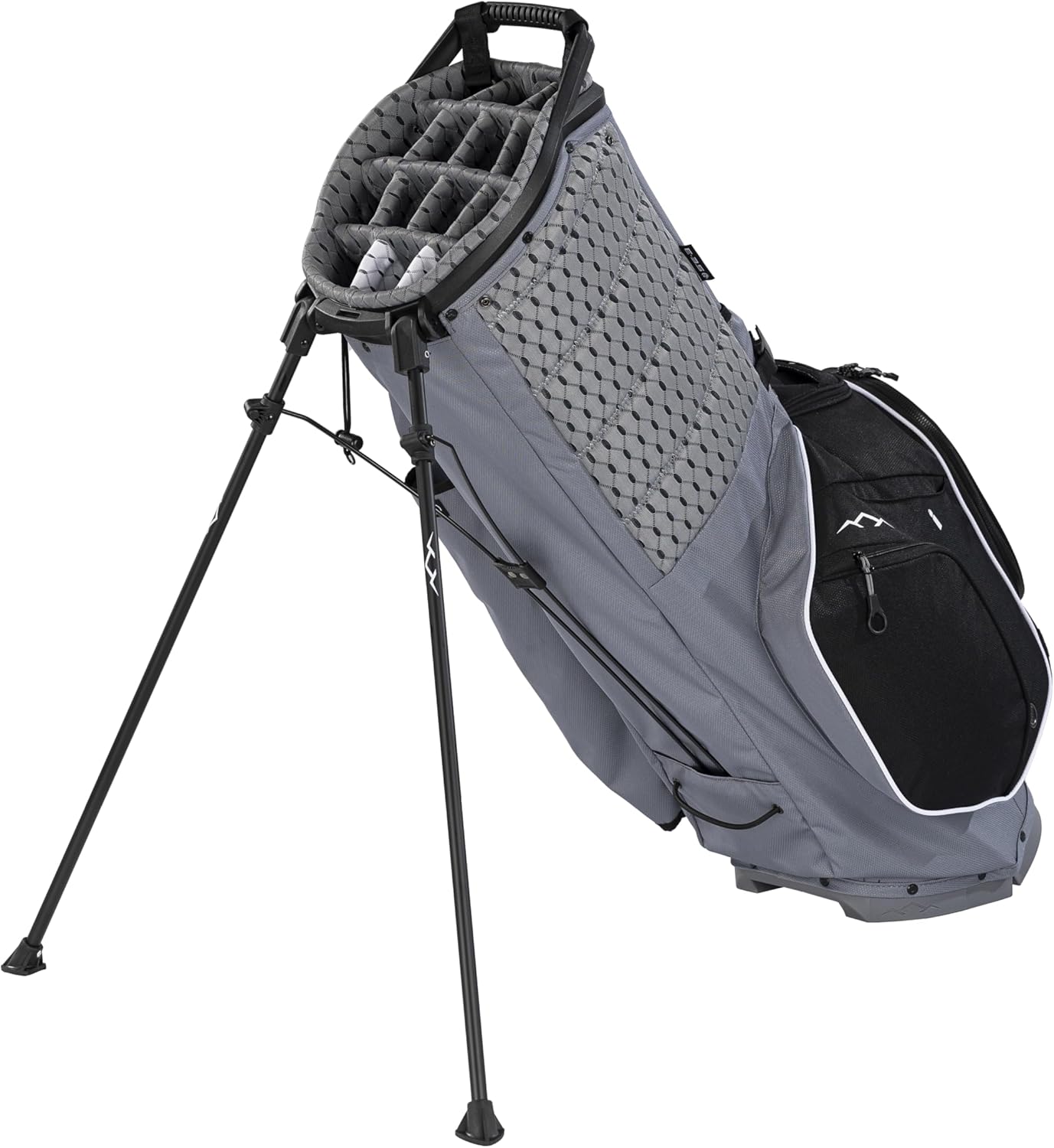 Sun Mountain Men's Eclipse 3.5 Lightweight Stand Golf Bag 14-Way Top - 2025 Model, Nickel-Black-White