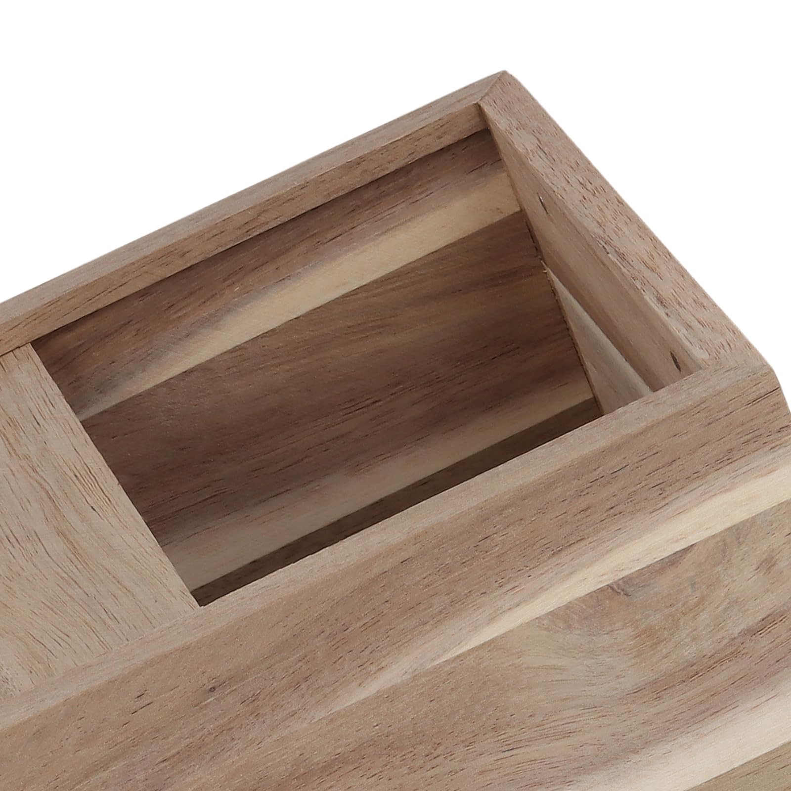 SINJEUN Taschentuchbox aus Holz, mit ausziehbarem Boden, dekorative Taschentuchboxen für Badezimmer, Schlafzimmer, Esstisch, Büro, 2 Stück