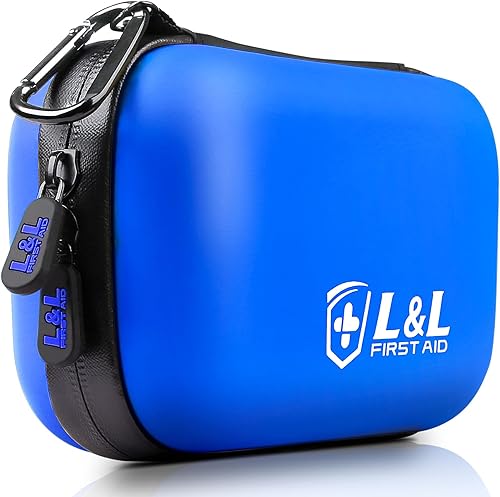 Kit de primeros auxilios de 120 piezas para viajes, automóvil y supervivencia de emergencia, suministros médicos compactos e impermeables con