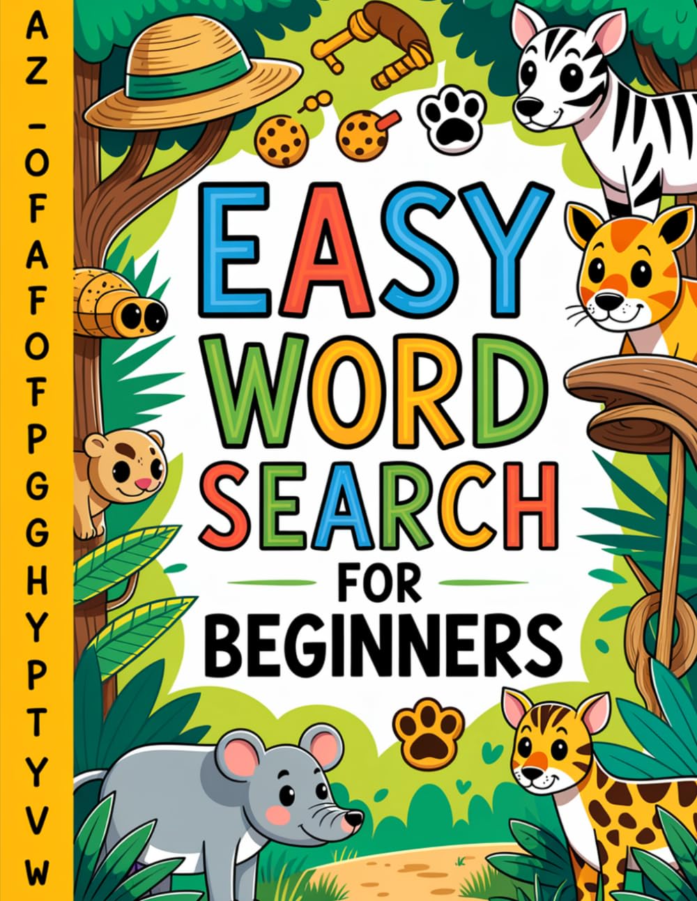 Easy Word Search for Beginners: Mindful Mind Expansion Puzzle Book for Adult Solvers