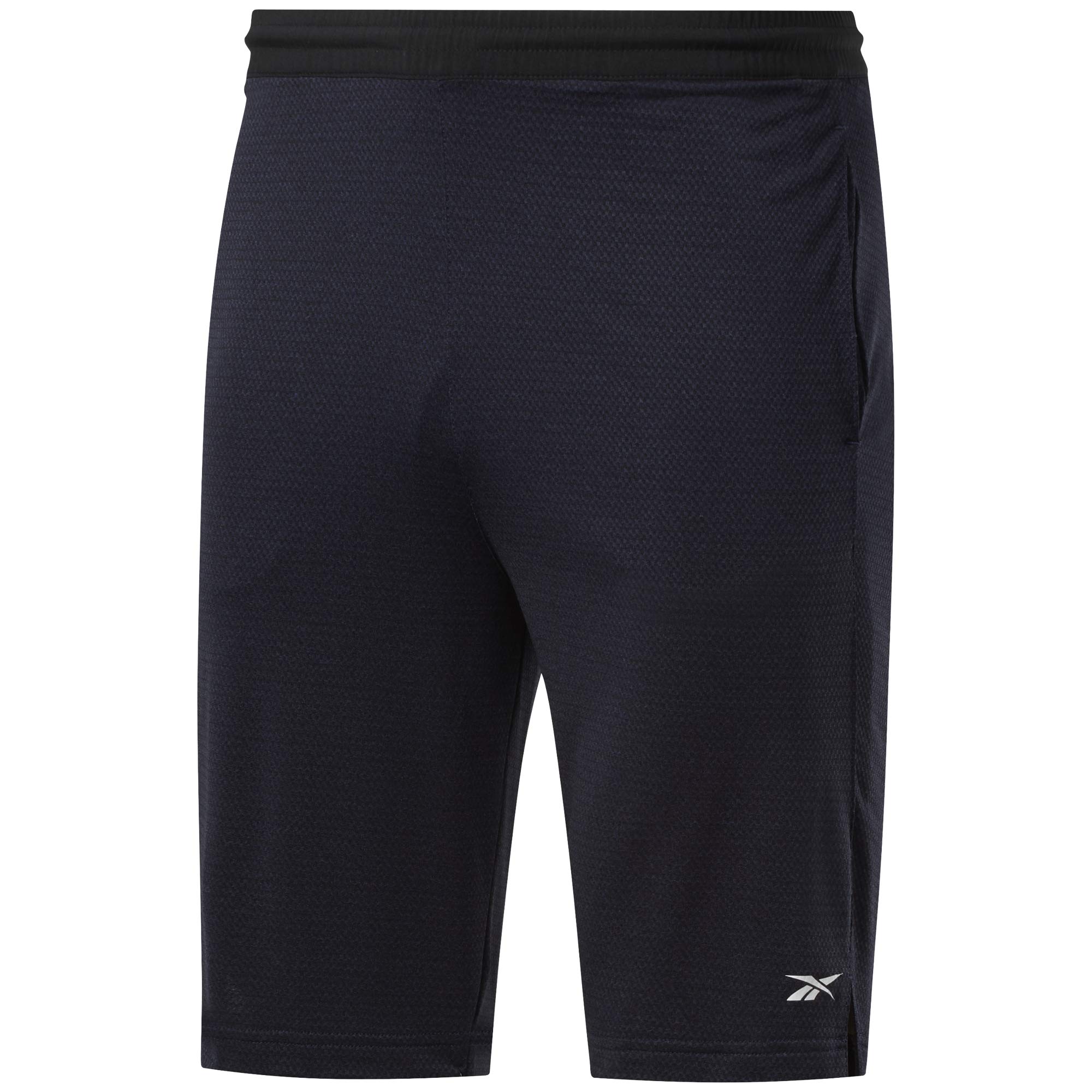 Reebok Men's Workout Ready Navy Melange Knit Shorts