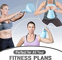 Vista 6 de Adjustable Kettlebell, 5lb 9lb 15lb Kettlebell Weights Set, Ergonomic Design & Wide-Handle for Home Gym, Full-Body Workouts Strength Training and