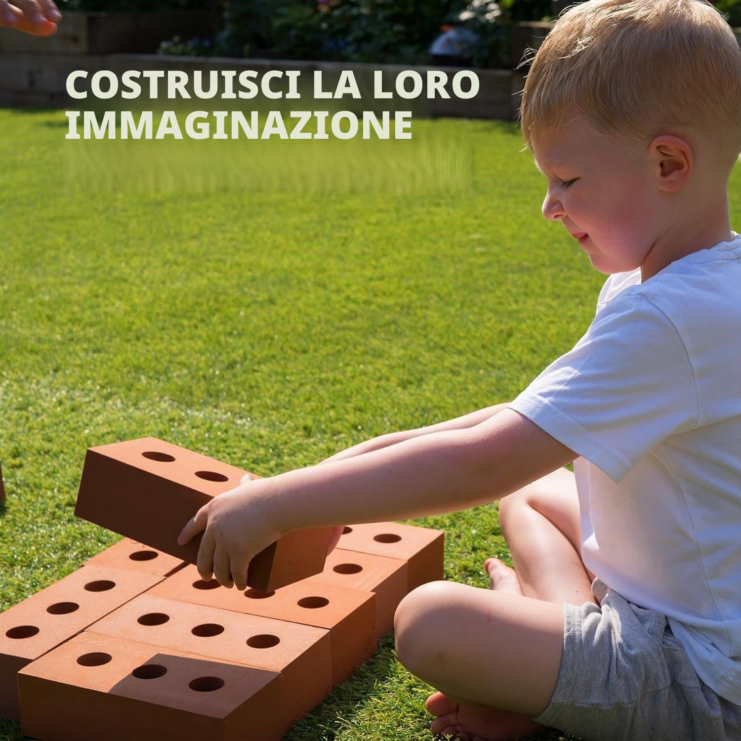 Bluecaps Blocchi di Schiuma, grandezza naturale, realistico Giocattolo da Costruzione per Bambini