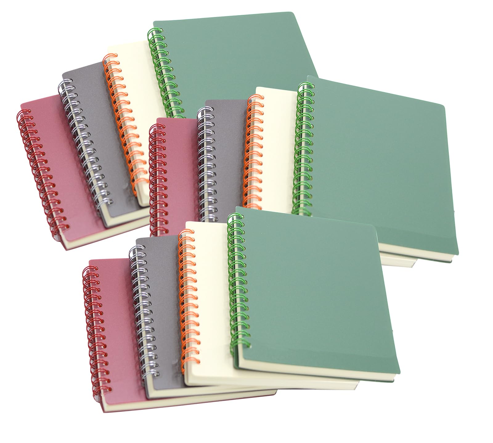 Carnets à spirales A6 lignés antichoc avec couverture rigide pour notes - 8