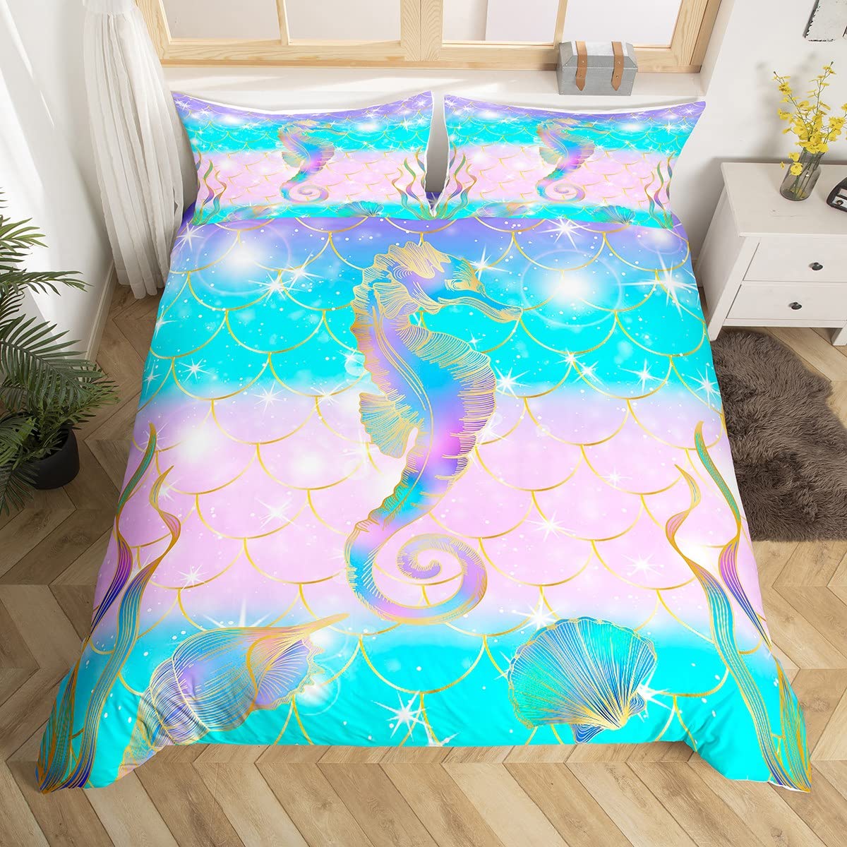 Parure de lit hippocampe pour sublimer la chambre de votre enfant en un clin d'œil