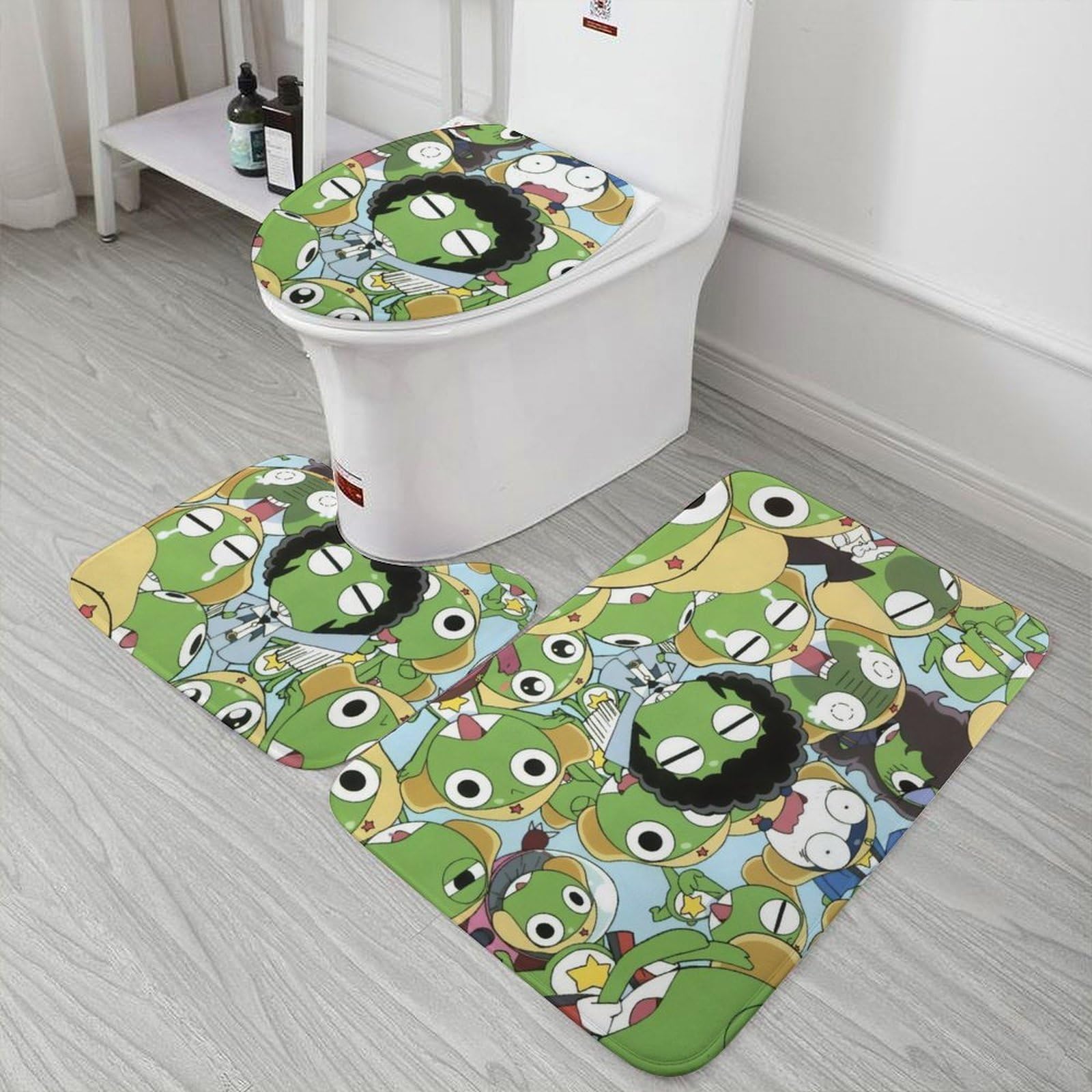 Amazon｜ケロロ軍曹 トイレマットセット 3点 セット バスマット 強力