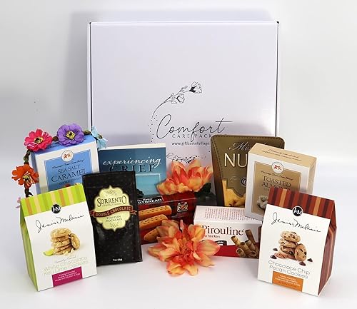 Miniatura 7 de Gift Basket Village - Paquete de cuidado cómodo obleas gourmet, galletas, nueces, mezcla de moca y libro, regalo de condolencias reflexivo, hecho a