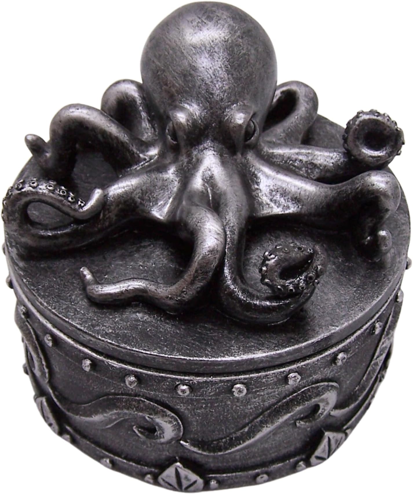 WowserOctopus Trinket Box, Sea Safe Keeper Jewelry Case, Marine Themed Decor, 4 Inches