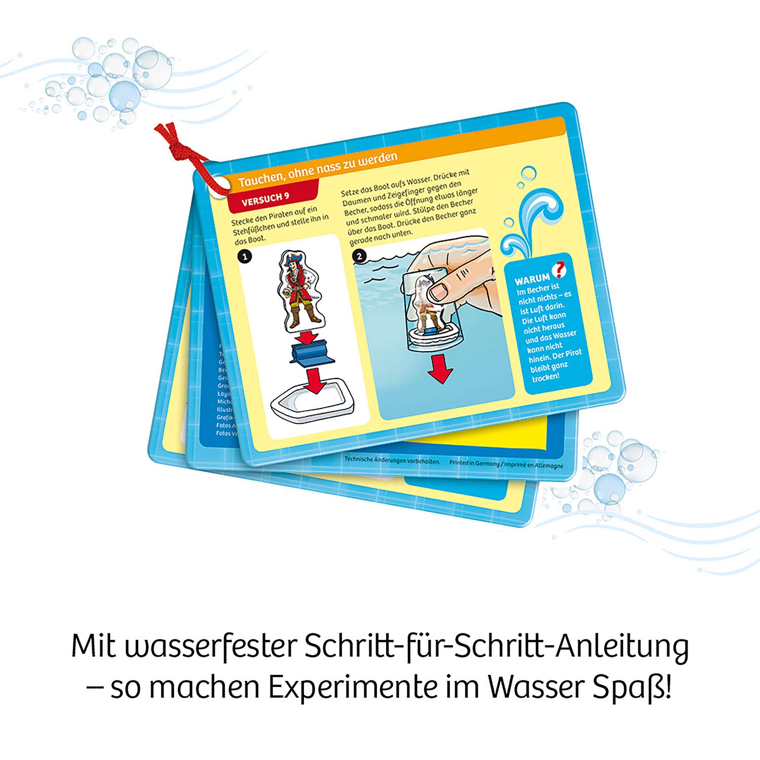 KOSMOS 657833 Experimente für die Badewanne, Experimentier-Spaß mit Seifenboot, Wasserrad und Taucherglocke, Forscher-Set, Experimentierset für Kinder, Badewannen-Spielzeug ab 6 Jahre - 3