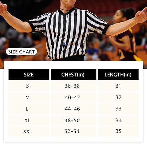 Miniatura 3 de Camisetas oficiales de árbitro de manga larga para hombre, color blanco y negro, uniforme de árbitro, baloncesto, fútbol, hockey