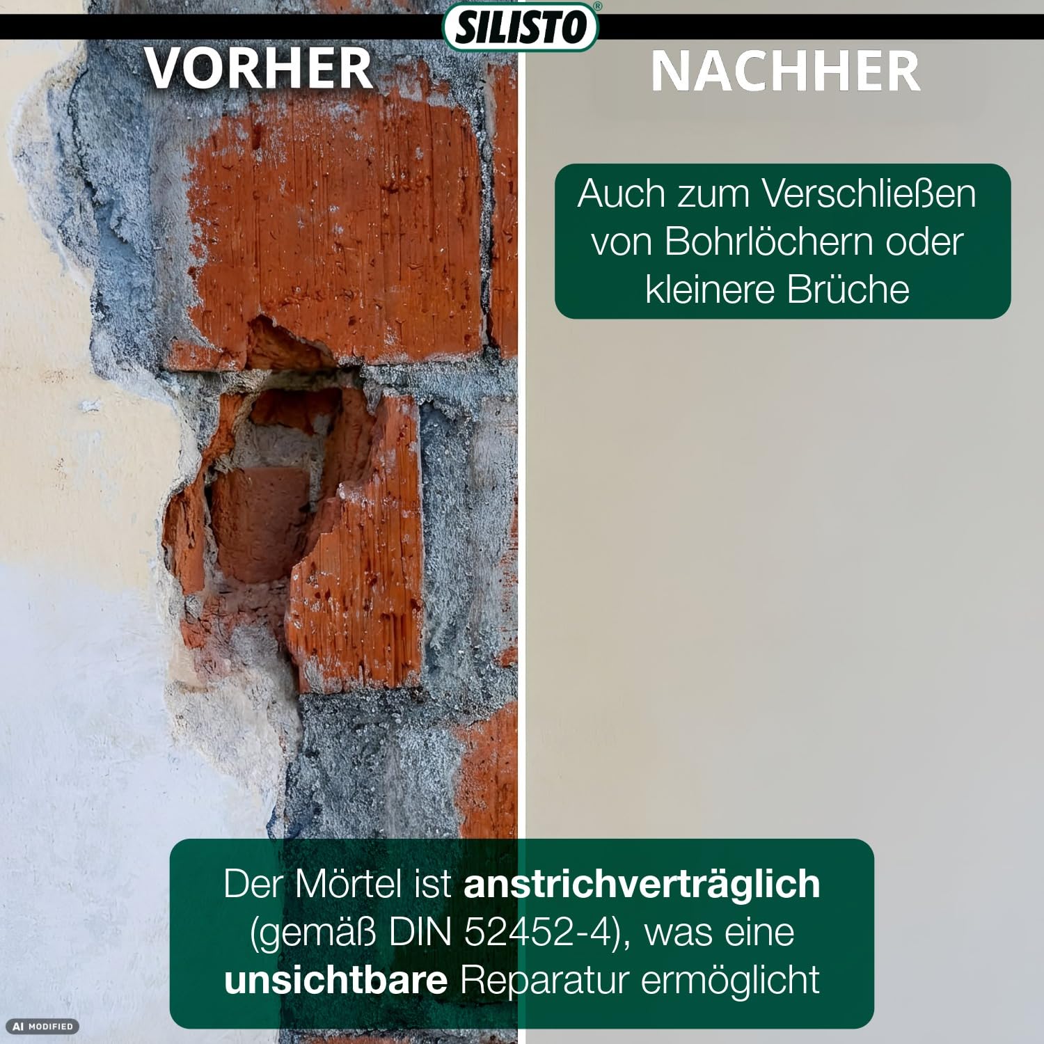 SILISTO® CONCRETE Fugenmörtel 5x 310 ml Grau + Pistole – Gebrauchsfertige Spachtelmasse für Beton & Mauerwerk – Rissfüller & Reparaturmörtel – Überstreichbar, UV-beständig & Lösemittelfrei