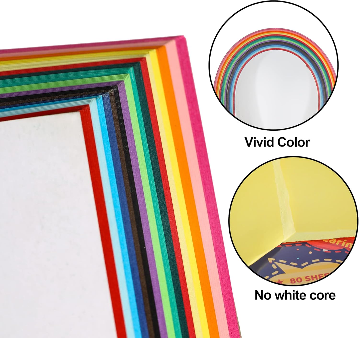 Colored Cardstock Book Tearable for Crafts and DIY Cards Making 12 x