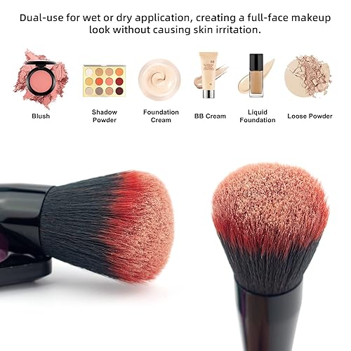 Miniatura 2 de Hermosos pinceles de maquillaje, juego de brochas de maquillaje, mango transparente para base de rubor, sombra de ojos, corrector Kabuki, kit de