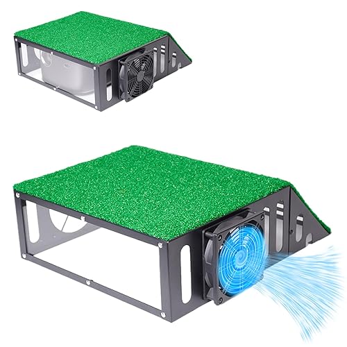 Metal Golf Simulator Projector Cover - Floor Mounted Enclosure for