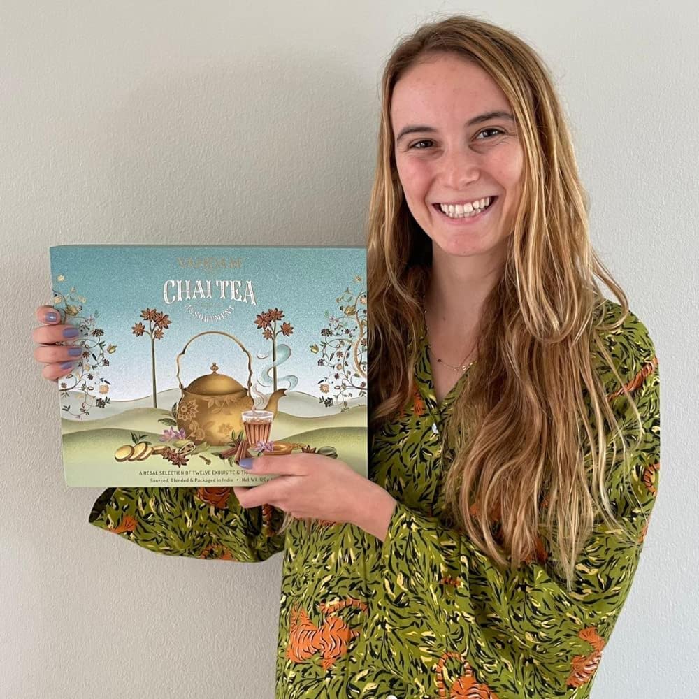 VAHDAM, Chai Tea Gift Set (12 varieties) Chai Loose Leaf Tea in Tin Caddy Gift Box | Exotic Chai Tea Blends | Gluten Free, Non GMO | Gifts for Men and Women | Gifts for Him/Her - Image 4