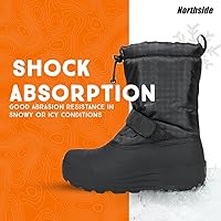 Vista 5 de Northside - Botas de nieve con aislamiento para niños pequeños y niños grandes