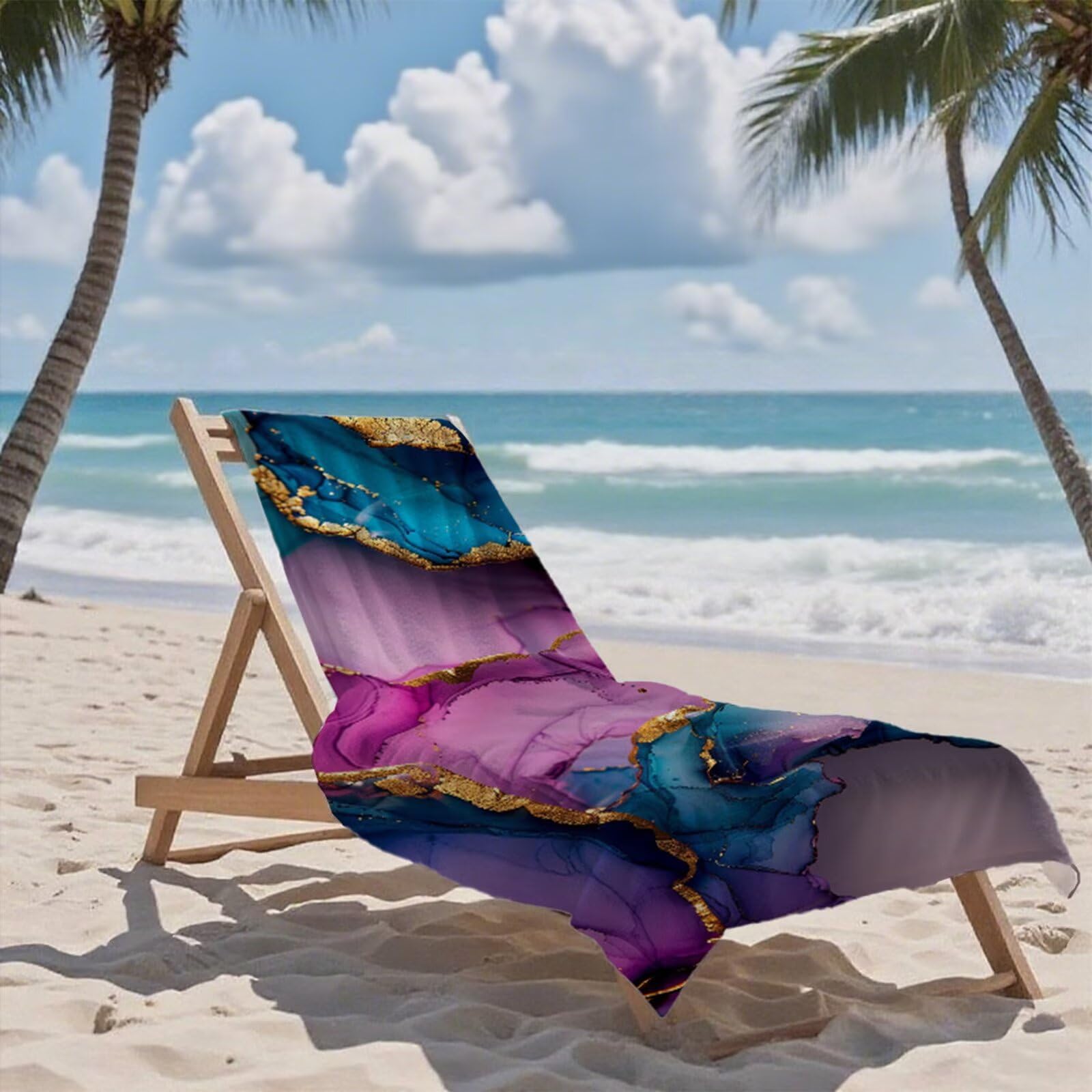 Telo Mare Grande 220x100 cm Asciugamano Palestra Asciugatura Rapida, Telo Mare Microfibra Anti-Sabbia, Morbido & Assorbente, Compatto & Leggero, per Viaggi, Piscina, Sport, Palestra, Campeggio Y2-565