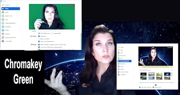Large Spring-Powered Roll-Up/Pull-Down Background Before & After (Kelly Green (Chromakey))