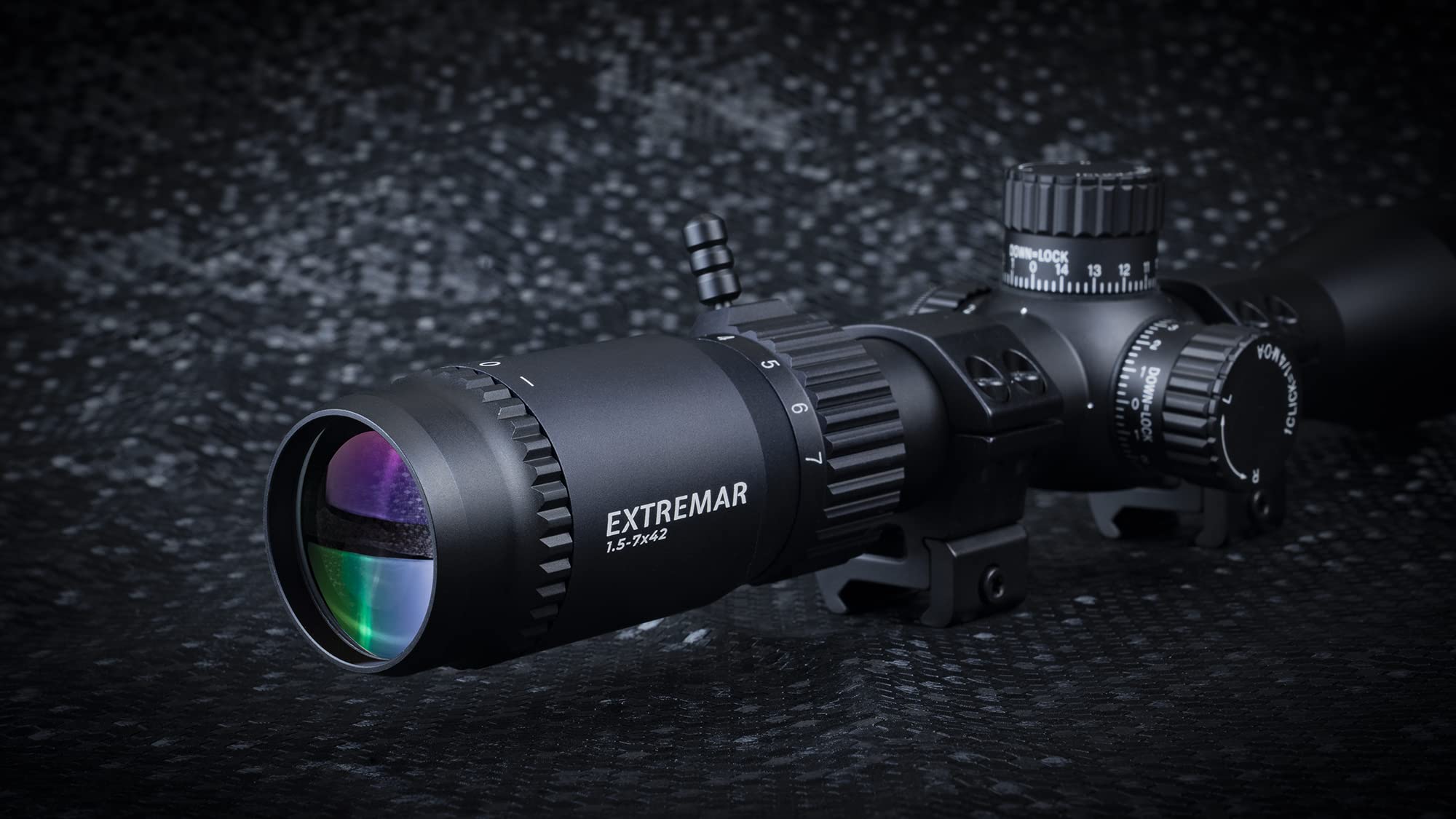 2-7x42 Long Eye Relief Scout Scope With Mil-Dot Reticle - 30mm Tube For Mosin Nagant With Mount