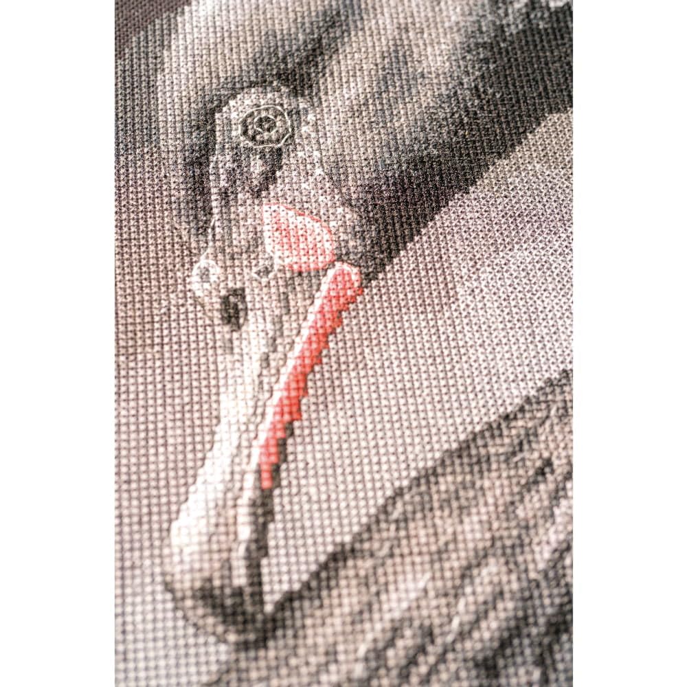 LANARTE Kreuzstich Stickpackungen Gezählter Kreuzstichbilder Set SCHWARZER SCHWAN Wanddekoration Handarbeit Set für Erwachsene 28 x 43 cm DIY Deko Bastelset Handwerker Kreative Geschenkset