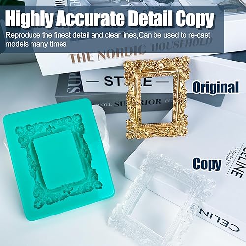 Miniatura 3 de WEYSTOM Kit de fabricación de moldes de silicona, goma de silicona líquida 20A 91.72 onzas5.7 lbs, silicona de curado rápido, silicona para hacer