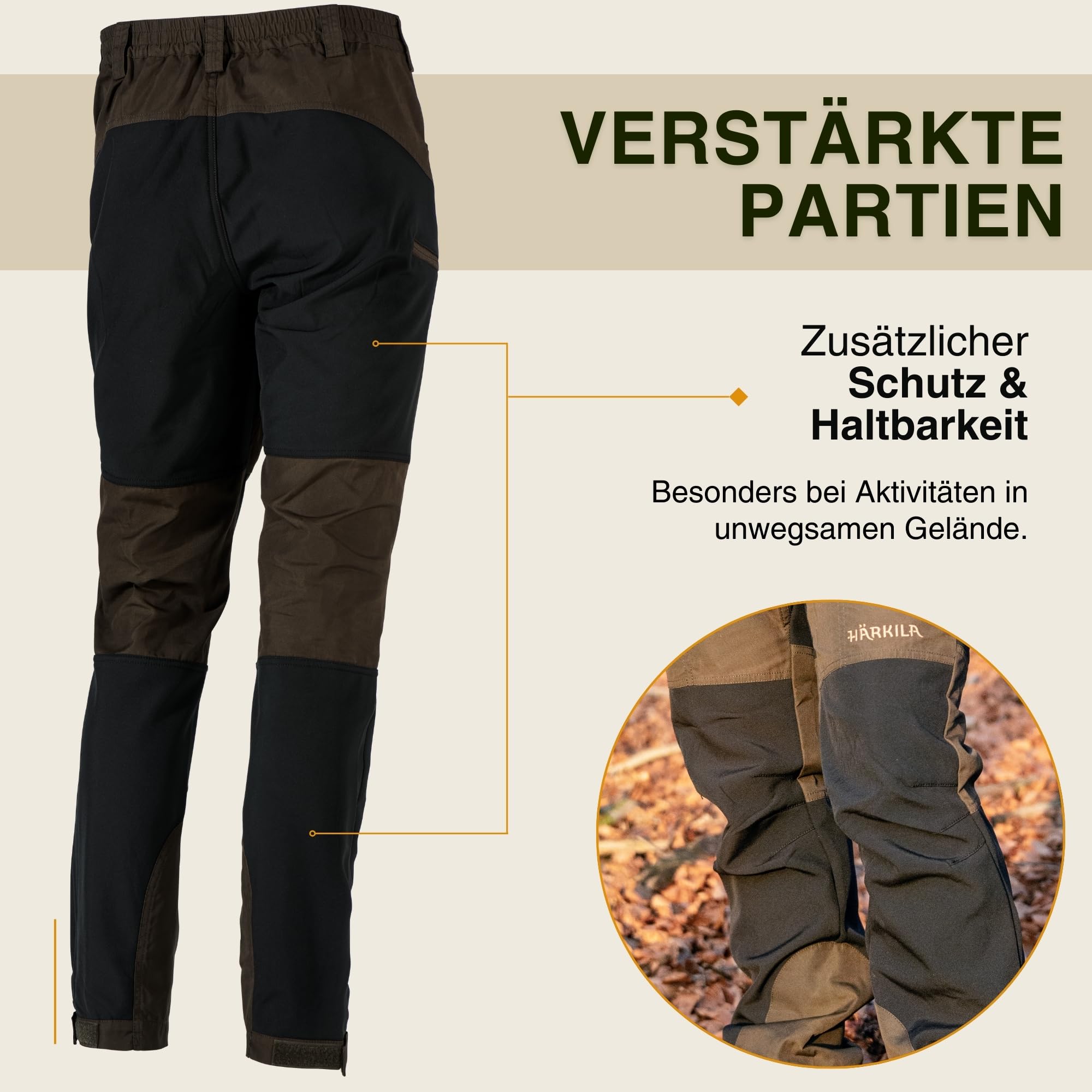 Härkila Hose Dean zum Jagen und für alle Outdoor-Aktivitäten, Robust und Flexibel