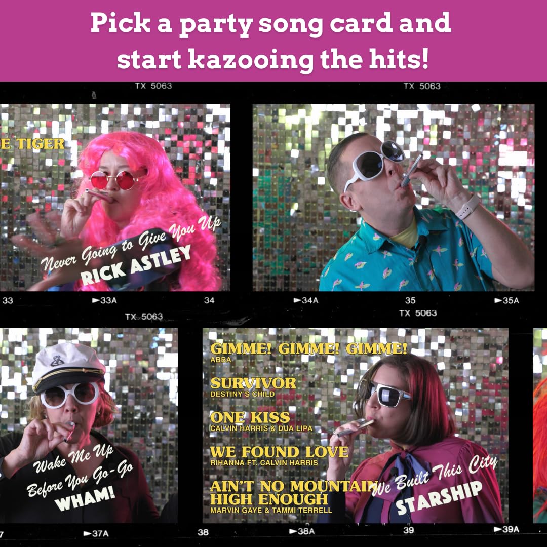Kazoo That Party Tune – Partyspiel Mit 200 Liedern & 6 Kazoos, Für 2+ Spieler Ab 8 Jahren