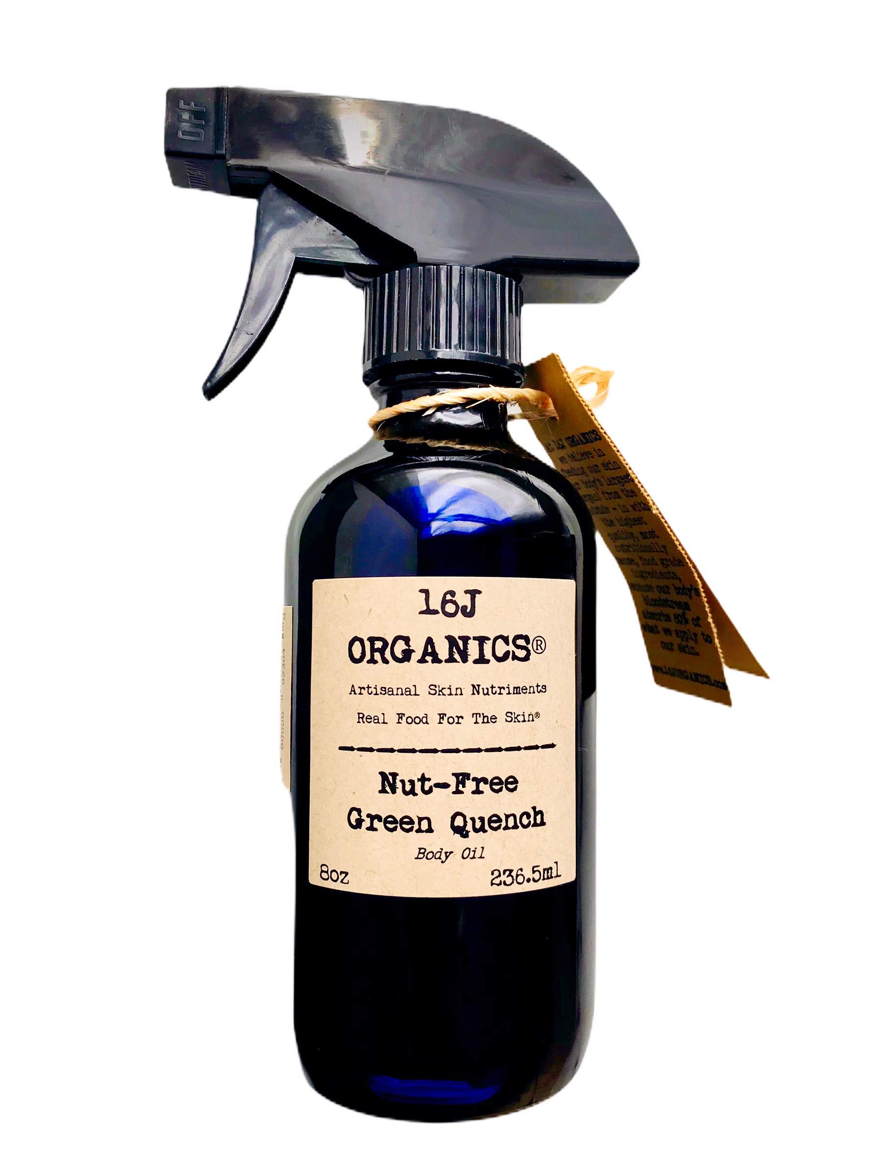 Handmade- Nut-Free Body Oil Moisturizer, Organic 100% Natural, Vitamin Antioxidant Rich-Serum, Hydrates Skin, Face, Hair, Scalp. 8 oz size