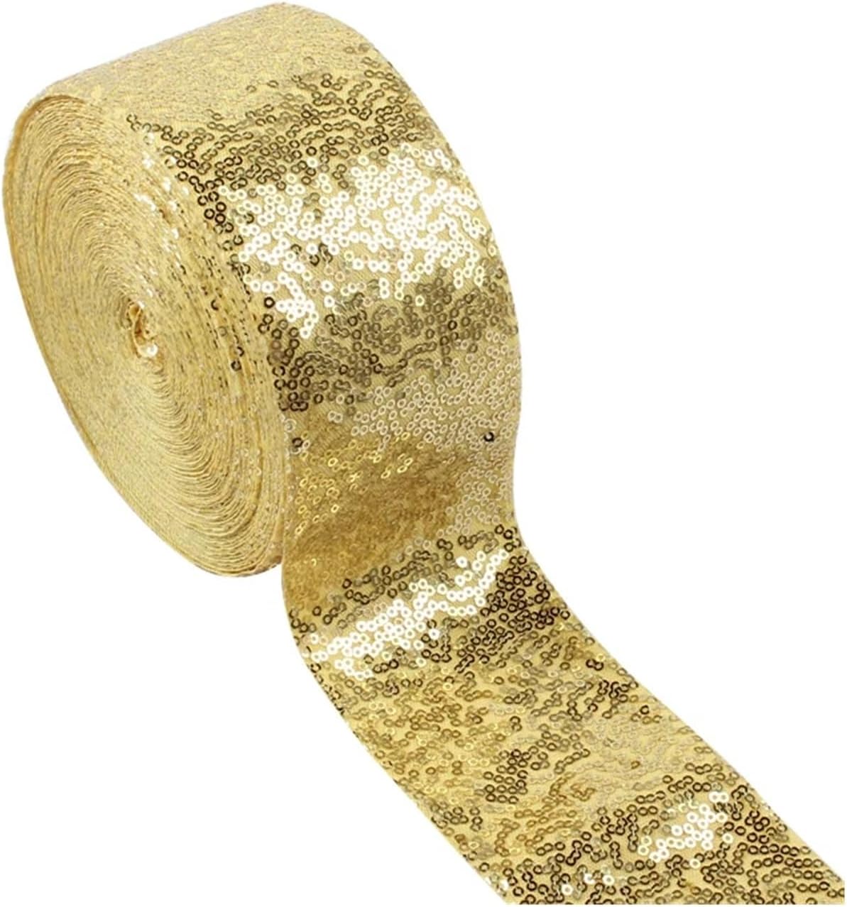 5Yards Flat Sequin Ribbon 75mm 3inch Packing for Hairbows DIY Craft Materials Handmade(Color 2)