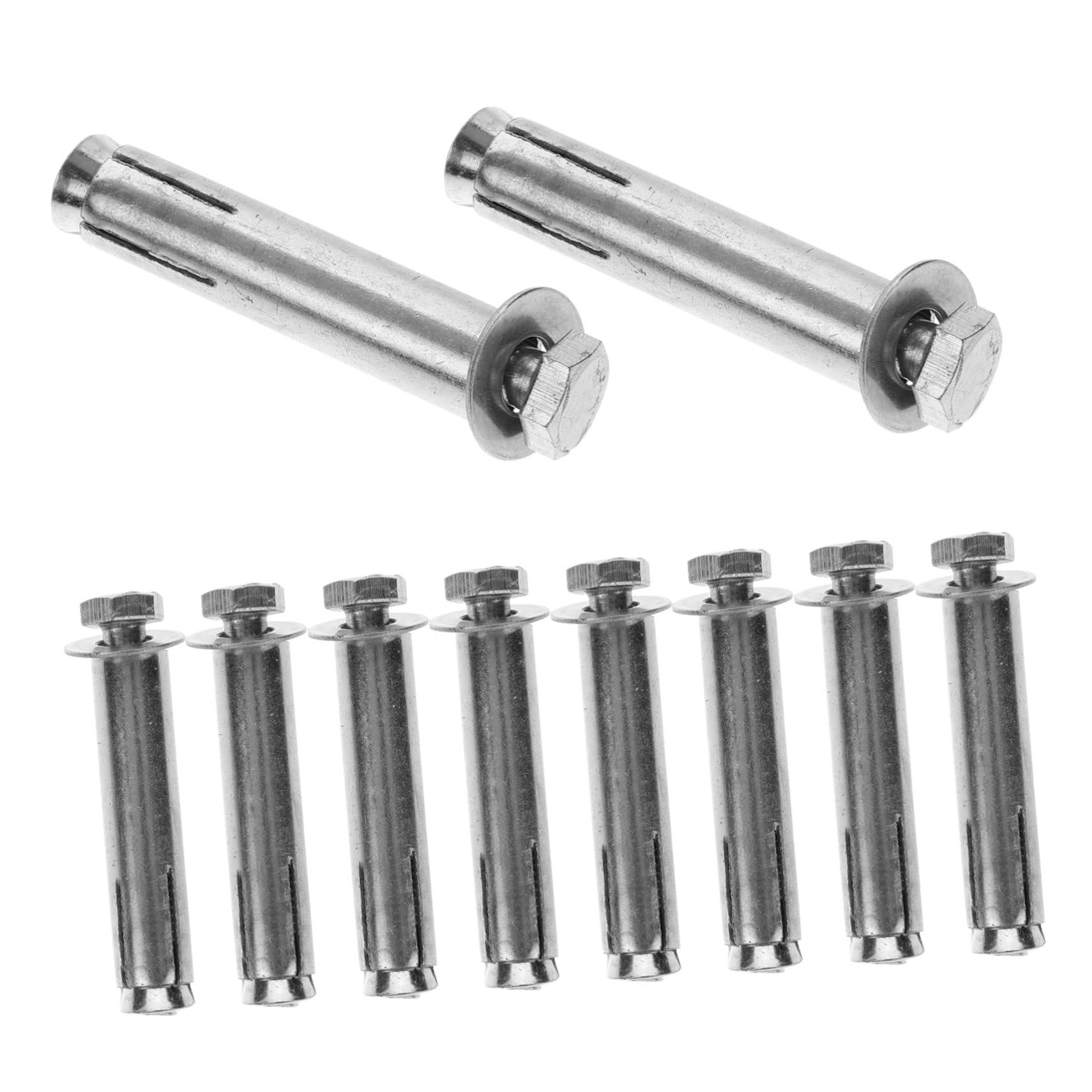HOMOCONO 10pcs Stainless Steel Expansion Bolt Fixed Furniture Screws Anti-Theft Internal Screw Outdoor Use