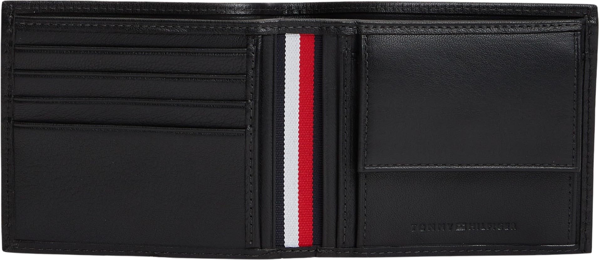 Tommy Hilfiger Men TH Seasonal CC and Coin AM0AM14795 - Cartera Plegable, Color Negro (Negro), Talla única