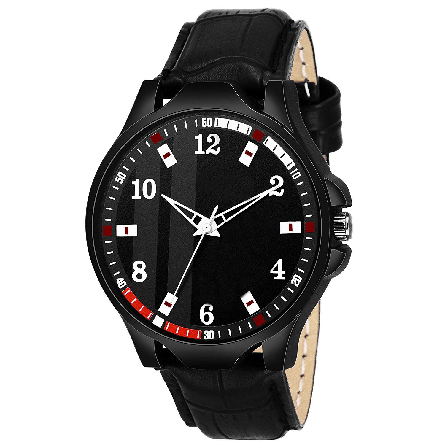 HORCHIS Casual Analog Black Dial Mens Leather Watch-HORC_ENT_11316 (B08BG223PX) Amazon Price History, Amazon Price Tracker