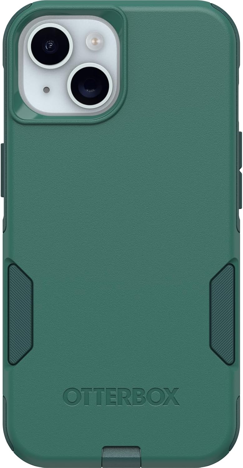 OtterBox iPhone 16e, 15, 14, & 13 Commuter Series Case - GET Your Greens, Slim & Tough, Pocket-Friendly, with Port Protection