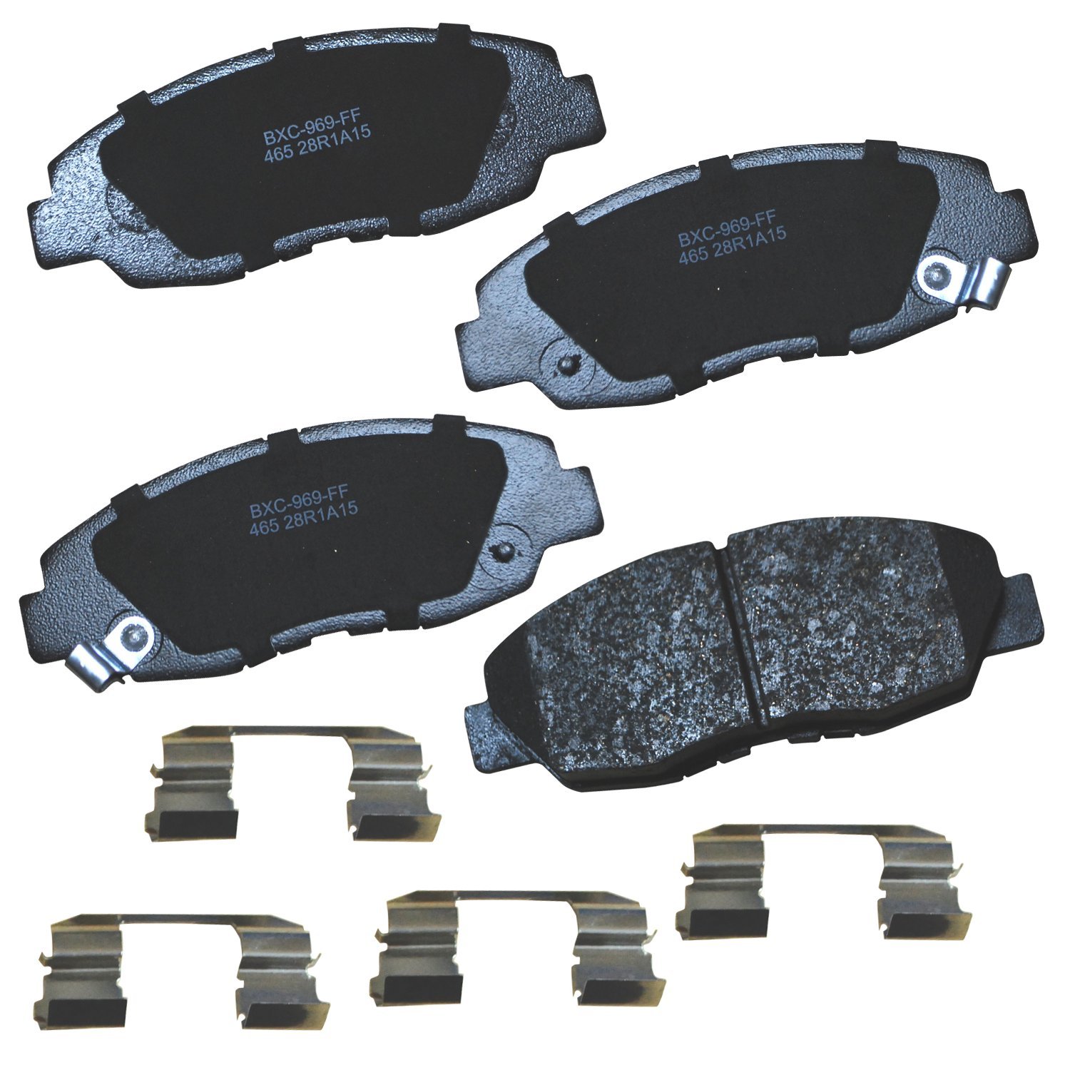 Bendix Premium SBC465 Ceramic Front Brake Pads for Acura CL 1999-1997, Honda Accord 1997-1990, Accord 2002-1999, Civic 1996