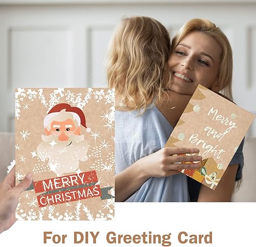 Miniatura 6 de Goefun - 100 hojas de cartulina de pergamino de 8.5 x 11 pulgadas, papel de impresora de tarjetas de 80 libras para álbumes de recortes, tarjetas,