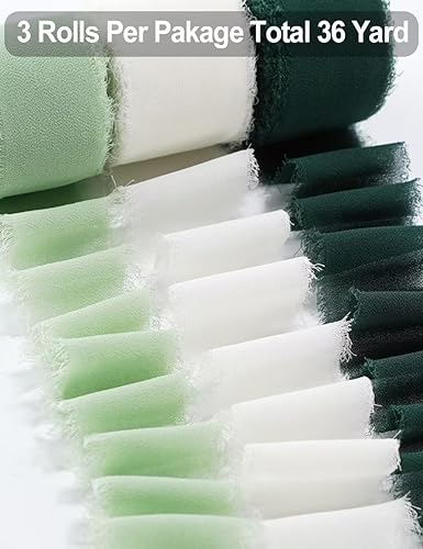 Miniatura 2 de Cinta de seda hecha a mano con flecos