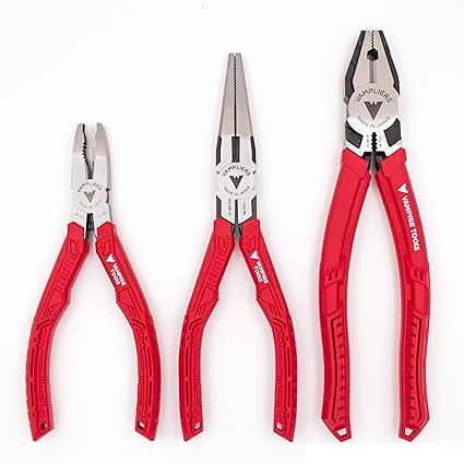 VamPLIERS World's Best Pliers VT-001-S3F Rusted/Damage/Security Screw Extraction Pliers Best Holiday Christmas Gift Ideal for Corporate/Friends/Family, Makes the Best Gift (VT-001-S3F Set)
