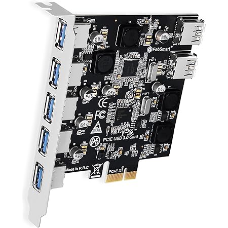 8-Ports PCIE Superspeed 5Gbps USB 3.0 Card For Windows And Linux