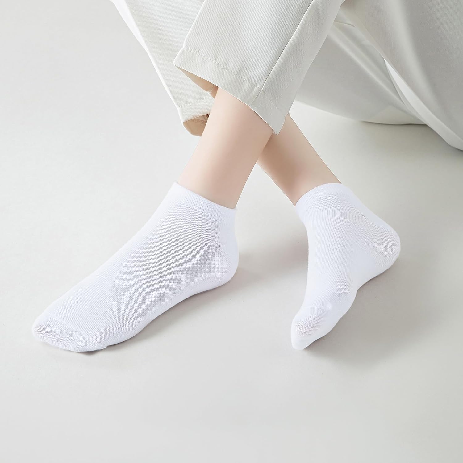 Womens Ankle Socks Short Low Cut Cotton Comfort Breathable Casual Socks 3/6/12/18 pairs