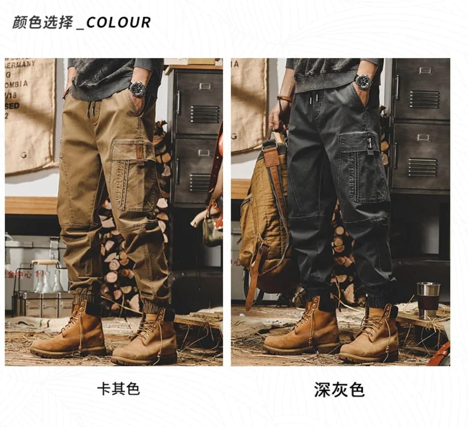 Cargo Pants Men Jogging Casual Pants Cotton Military Mens Streetwear Mens Work Tactical Tracksuit Trousers
