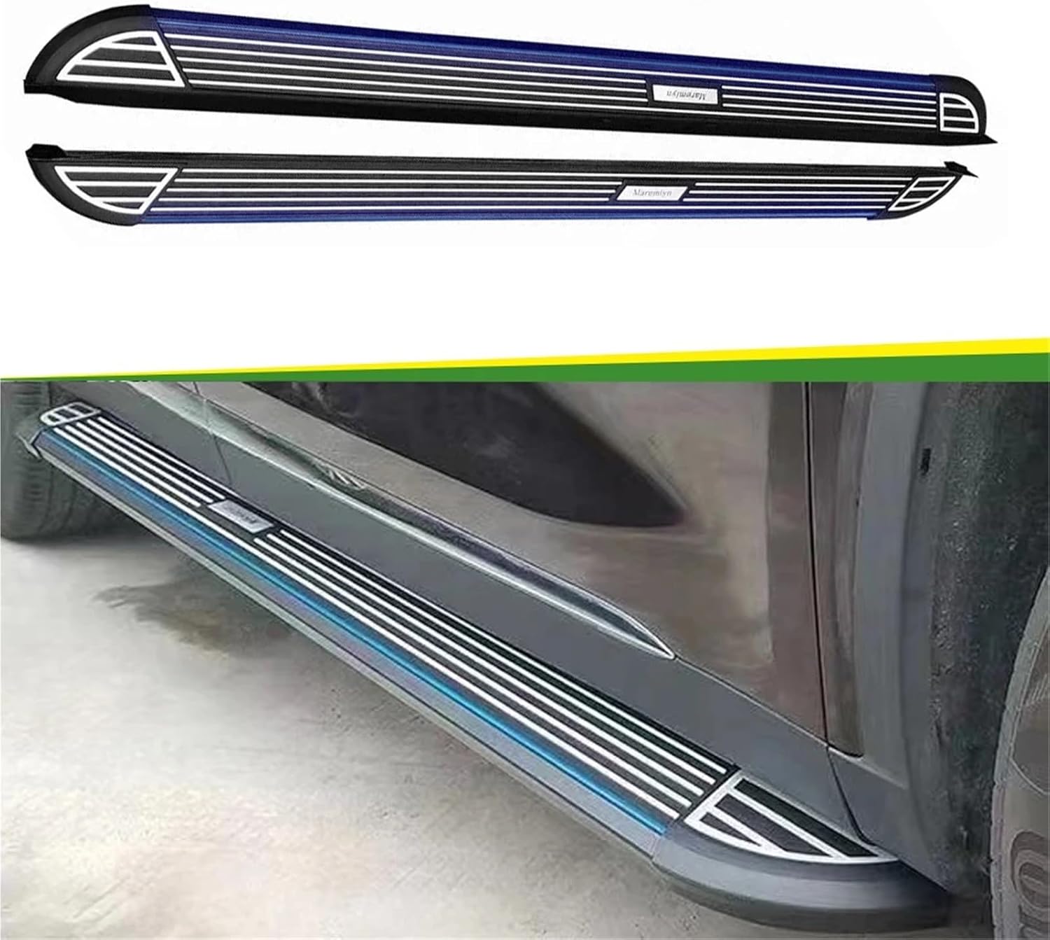 2Pcs Fixed Side Step Compatible with Toyota Corolla Cross 2020-2024 Pedal Running Board Bar