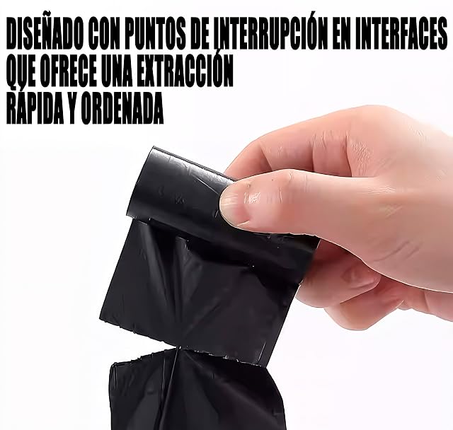 Foto 2 de 6 de Bolsa Caca Perro - Bolsitas para Excrementos sin Fragancia, con 1 Dispensador + 30 pcs Extra (color…