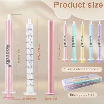 Baby Medicine Dispenser 10ml Syringe For Children,Oral Syringes, Liquid Plastic Syringe Without Needle,Leak proof Dosing Tools,5 Uniquely Colour Syringes - 10 Pack