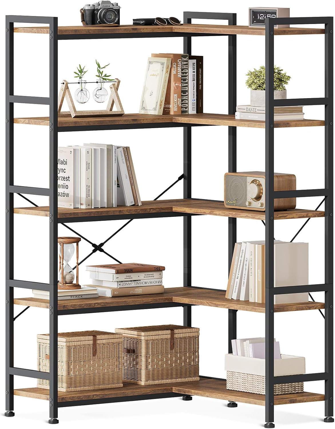 FlexArc Corner Shelf Unit for Office Space Optimization with Reversible Design