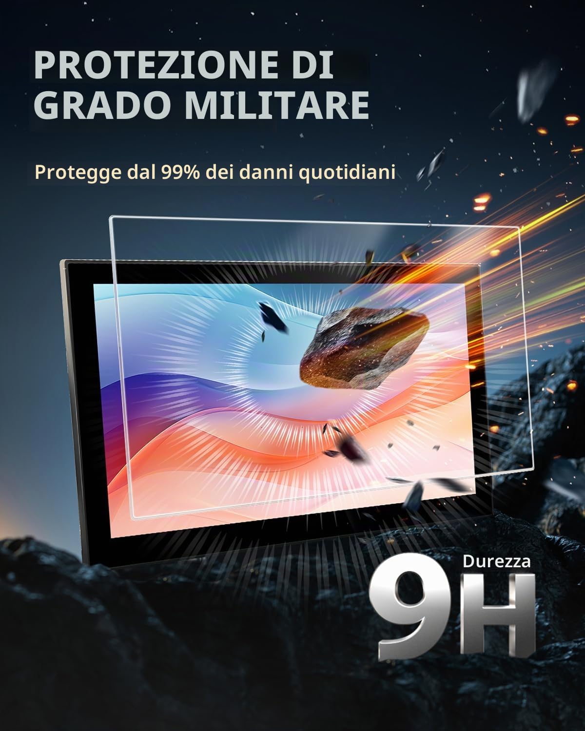 12,3" All-in-One Pellicola Protettiva per Hyundai Tucson 2025 2026 | Protezione Schermo, 9H Vetro Temperato, Anti-Impronta Digitale, Antigraffio Alta Sensibilità, Tucson NX4 Navigatore Accessori