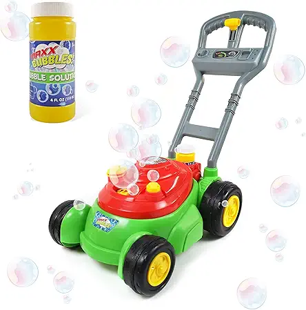 Maxx Bubbles Deluxe Bubble Lawn Mower Toy –...
